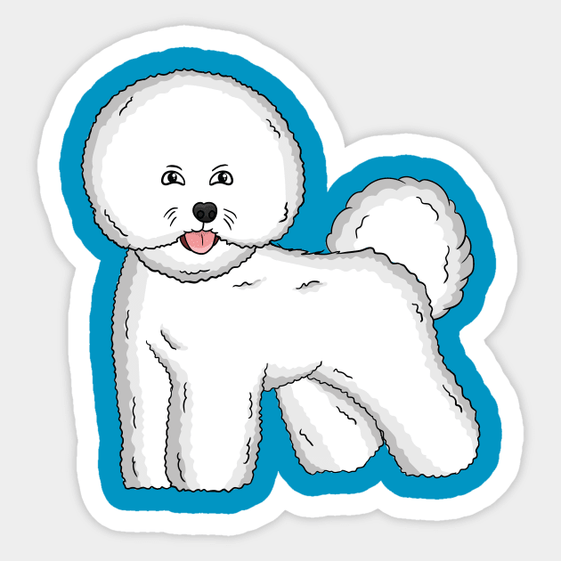 Bichon frise stickers clearance